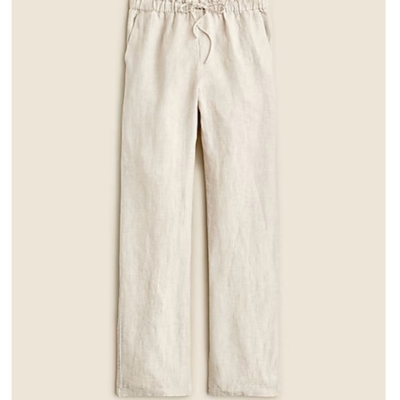J. Crew Cream Wide Leg Pants - Picture 1 of 6